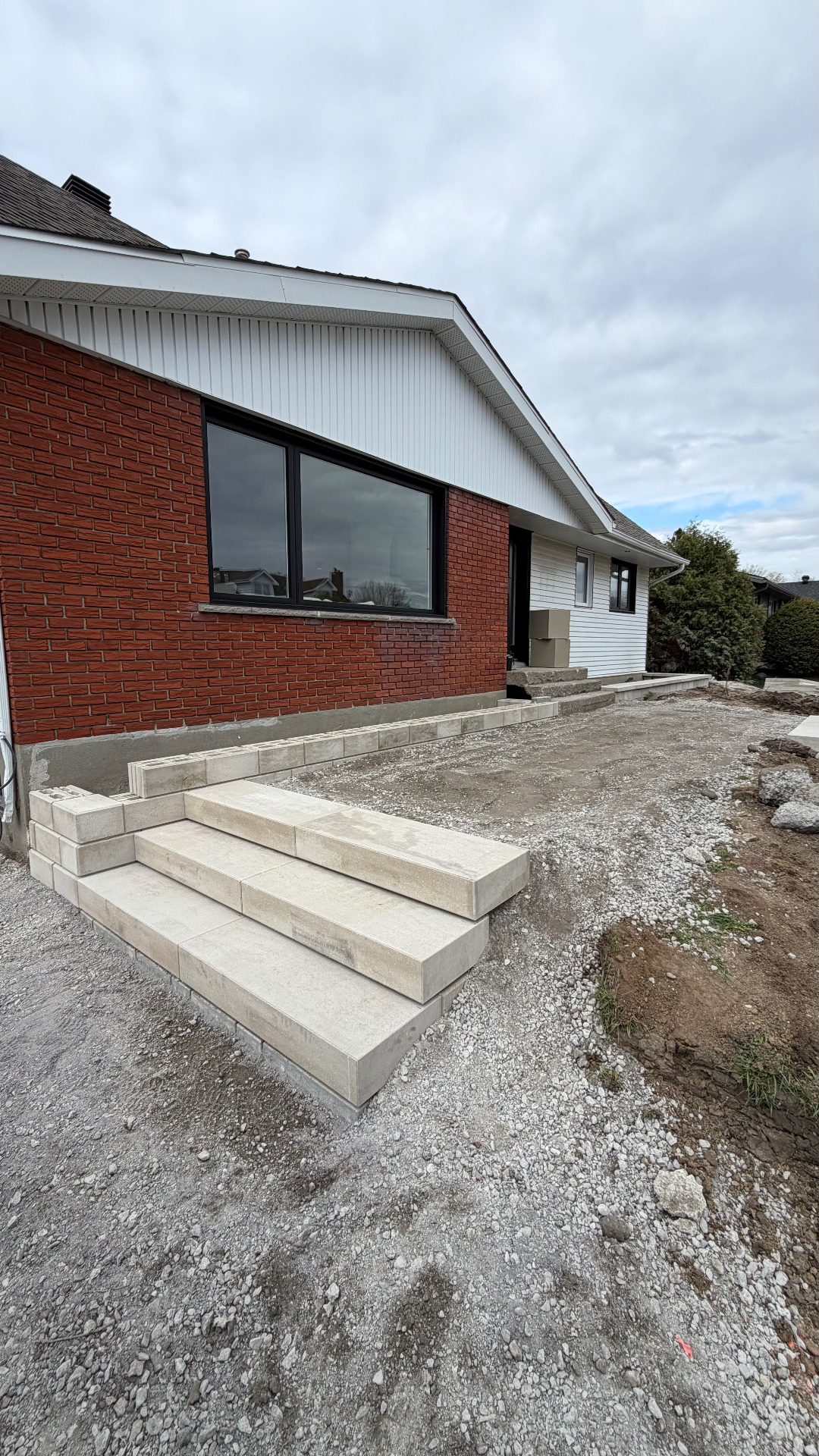 Pendant — Structure et marches en pose